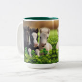 Lucky 3 Wilde Babies Zweifarbige Tasse (Vorderseite Links)