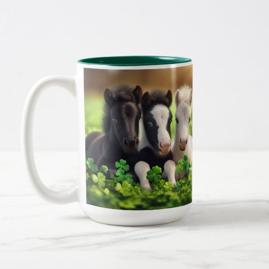 Lucky 3 Wilde Babies Zweifarbige Tasse (Links)