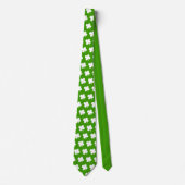 Lucky 4 Leaf Clover Kleeblatt St Patricks Day Kraw Krawatte (Vorderseite)