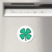 Lucky 4 Leaf Irish Closed Rundmagnet Magnet (In Situ (Geschirrspüler))