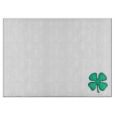Lucky 4 Leaf Irish Clou Glas Schneidebrett (Vorderseite)