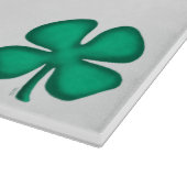 Lucky 4 Leaf Irish Clou Glas Schneidebrett (Ecke)