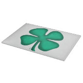 Lucky 4 Leaf Irish Clou Glas Schneidebrett (Ecke)