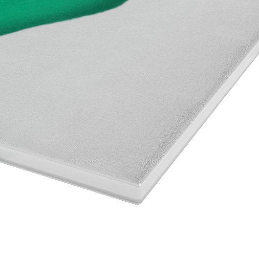 Lucky 4 Leaf Irish Clou Glas Schneidebrett (Ecke)