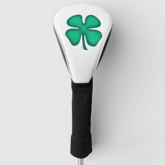 Lucky 4 Leaf Irish Clou Golf Fahrer Kopf Abdeckung Headcover (Vorderseite)