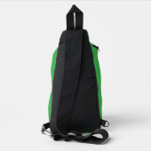 Lucky 4 Leaf Irish Clou grünen Rucksack (Rückseite)