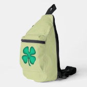 Lucky 4 Leaf Irish Clou hellgrüner Rucksack (Rechte Ecke)
