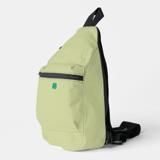 Lucky 4 Leaf Irish Clou hellgrüner Rucksack (Rechte Ecke)