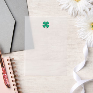 Lucky 4 Leaf Irish Cloud Vellum Papers Pergament Einladungen