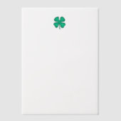 Lucky 4 Leaf Irish Cloud Vellum Papers Pergament Einladungen (Vorderseite)