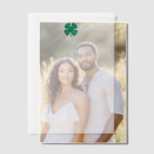 Lucky 4 Leaf Irish Cloud Vellum Papers Pergament Einladungen (Versatz (Ehepaar))