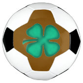 Lucky 4 Leaf Irish Clover braune Fußball (Gedreht)