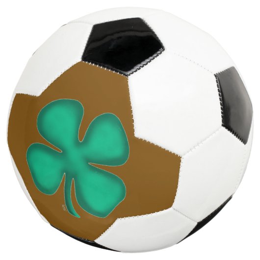 Lucky 4 Leaf Irish Clover braune Fußball (Dreiviertel)