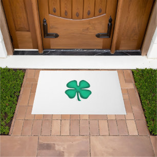 Lucky 4 Leaf Irish Clover Doormat Fußmatte