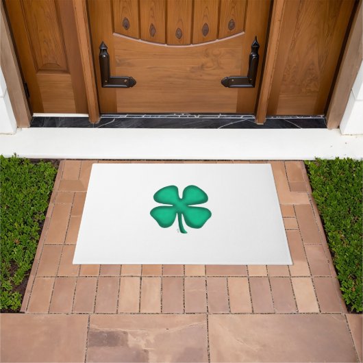 Lucky 4 Leaf Irish Clover Doormat Fußmatte (Außenbereich)