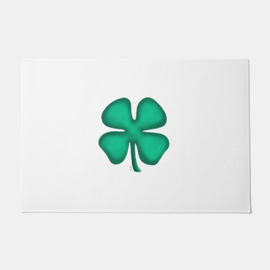 Lucky 4 Leaf Irish Clover Doormat Fußmatte (Vorderseite)
