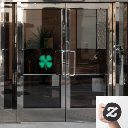 Lucky 4 Leaf Irish Clover Fensterheber Klammern Fr Fensteraufkleber (Büro Tür)