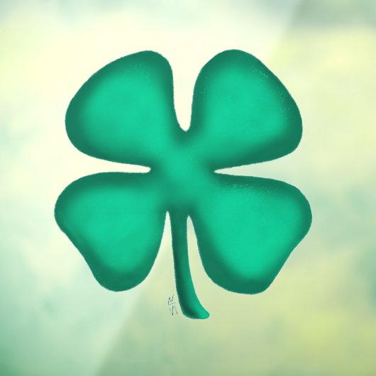 Lucky 4 Leaf Irish Clover Fensterheber Klammern Fr Fensteraufkleber (Blatt 3)