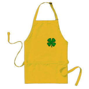 Lucky 4 Leaf Irish Clover gelber Koch Schürze