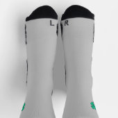 Lucky 4 Leaf Irish Clover graue Performance Socken (Oben)