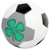 Lucky 4 Leaf Irish Clover grauer Fußball (Dreiviertel)