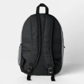 Lucky 4 Leaf Irish Clover grauer Rucksack (Rückseite)