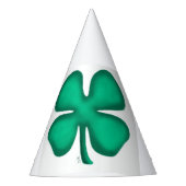 Lucky 4 Leaf Irish Clover Party hat große Klee Partyhütchen (Vorderseite)