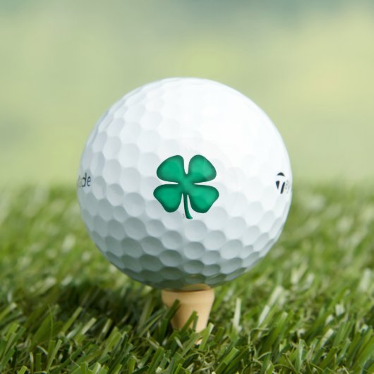 Lucky 4 Leaf Irish Clover Taylor Made Golf Bälle (Insitu T-Shirt)