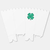 Lucky 4 Leaf Irish Clover weiße Popcornboxen Geschenkschachtel (Ungeklappt)