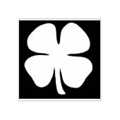 Lucky 4 Leaf Irish Kleber invertierte lg Briefmark Gummistempel (Prägung)