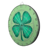 Lucky 4 Leaf Irish Klee grüne Tafel Dartscheibe (Vorderseite rechts)