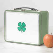 Lucky 4 Leaf Irish Klee weiß n grüne lunchbox (Beispiel)