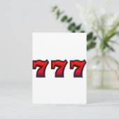 Lucky 7s postkarte (Stehend Vorderseite)