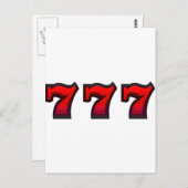 Lucky 7s postkarte (Vorne/Hinten)