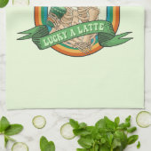 Lucky A Latte Geschirrtuch (Gefaltet)