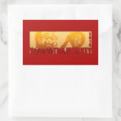 Lucky Affenjahr 2016 Rechteckkleben 1 Rechteckiger Aufkleber (Tasche)