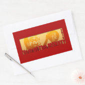 Lucky Affenjahr 2016 Rechteckkleben 1 Rechteckiger Aufkleber (Umschlag)