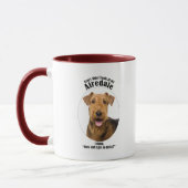 Lucky Airedale Tasse (Links)