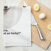 Lucky American Eskimo Dog Geschirrtuch (Viertel Falte)