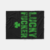 Lucky And Lucky Forer St Patricks Day  Fleecedecke (Vorderseite (Horizontal))