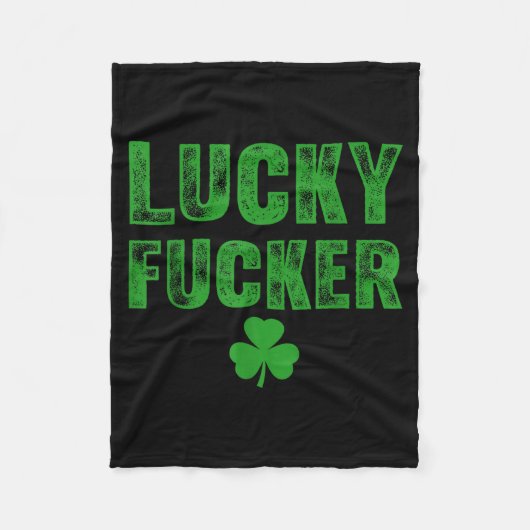 Lucky And Lucky Forer St Patricks Day  Fleecedecke (Vorderseite)