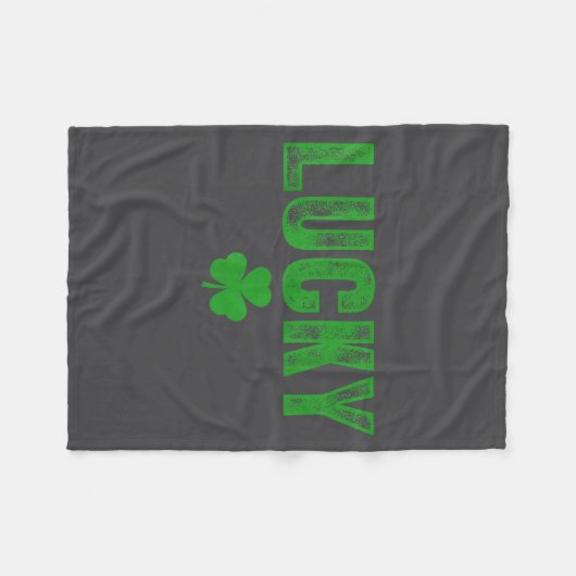 Lucky And Lucky Forer St Patricks Day Fleecedecke (Vorderseite (Horizontal))