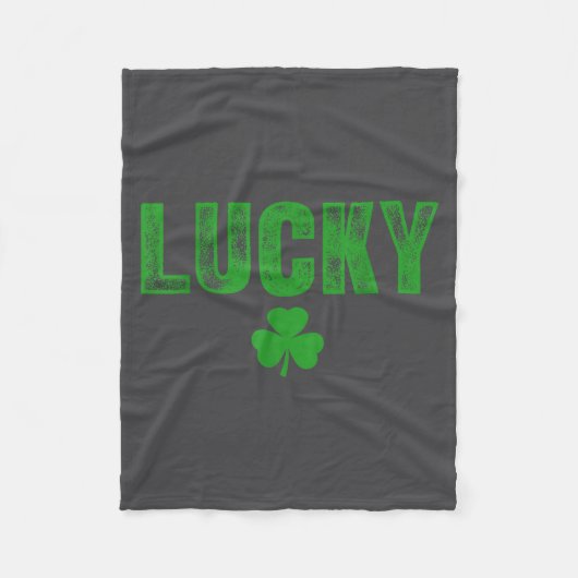 Lucky And Lucky Forer St Patricks Day  Fleecedecke (Vorderseite)