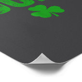 Lucky And Lucky Forer St Patricks Day  Poster (Ecke)