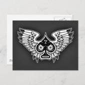 Lucky Angry Winged Spade #7 Postkarte (Vorne/Hinten)