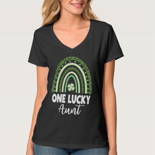 Lucky Aunt St Patrick's Day T-Shirt (Vorderseite)