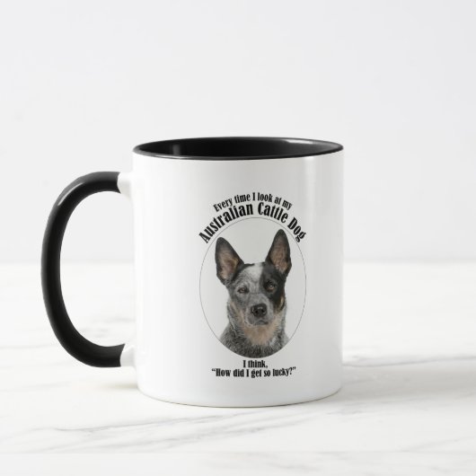 Lucky Australian Cattle Dog Tasse (Links)