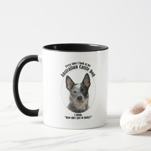 Lucky Australian Cattle Dog Tasse (Mit Donut)