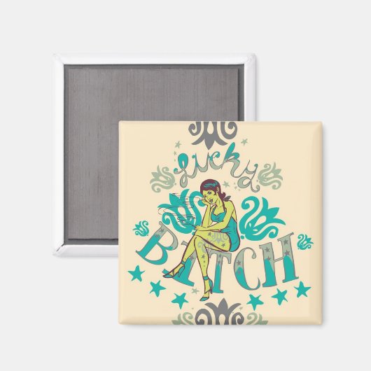 Lucky B Magnet (Vorderseite/Rückseite)