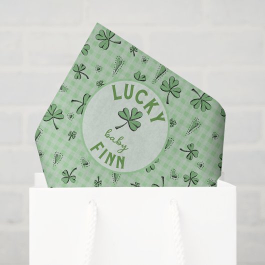 Lucky Baby Boy St. Patrick’s Day Seidenpapier (Geschenk Tasche)